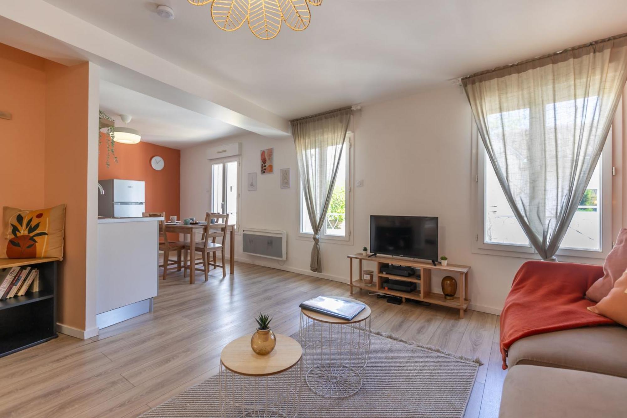 Le Corallo - T2 Cosy Et Moderne En Hyper-Centre 贝尔热拉克 外观 照片